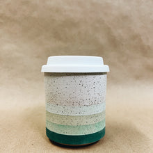 Load image into Gallery viewer, Green Sunset Travel Tumbler