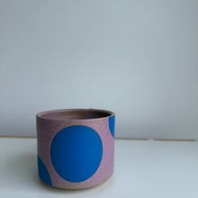 Load image into Gallery viewer, Purple with blue dot mug