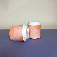Load image into Gallery viewer, Pink with peach Travel Tumbler