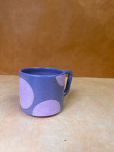 Load image into Gallery viewer, PREORDER 8oz Purple with purple dots mug