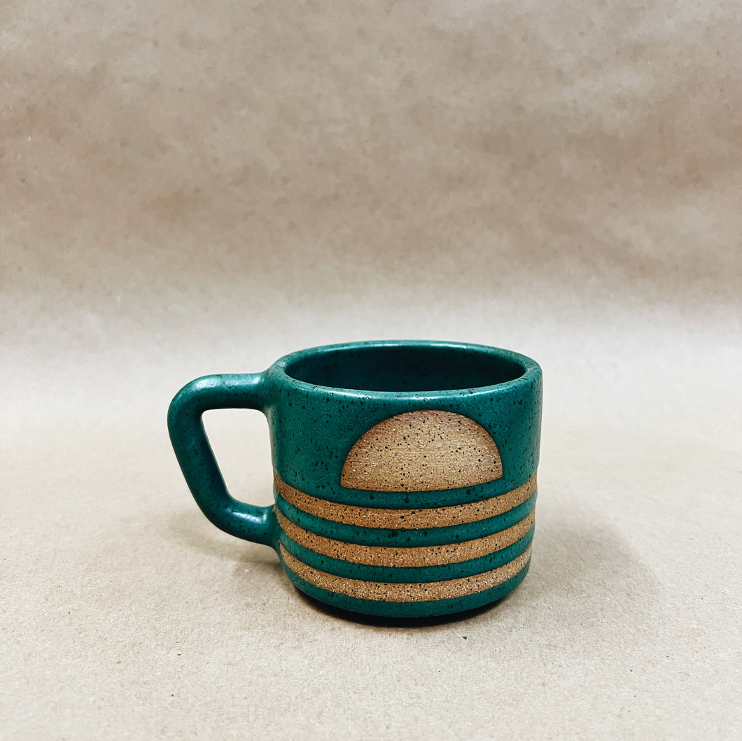 Small 8oz Deep green mug