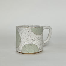 Load image into Gallery viewer, Mint Dot Mug in glossy white
