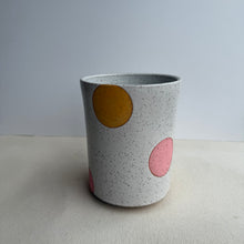 Load image into Gallery viewer, Pastel dot Utensil Crock/flower vase
