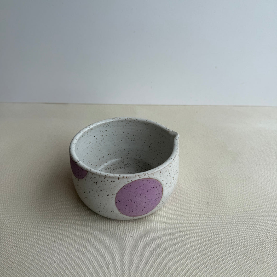 lilac Dot Matcha Bowl