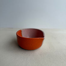 Load image into Gallery viewer, half orange half pink Matcha Bowl
