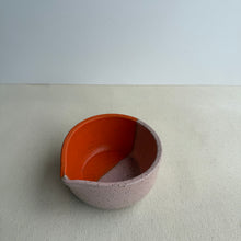 Load image into Gallery viewer, half orange half pink Matcha Bowl
