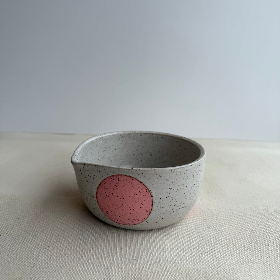 pink dot Matcha Bowl