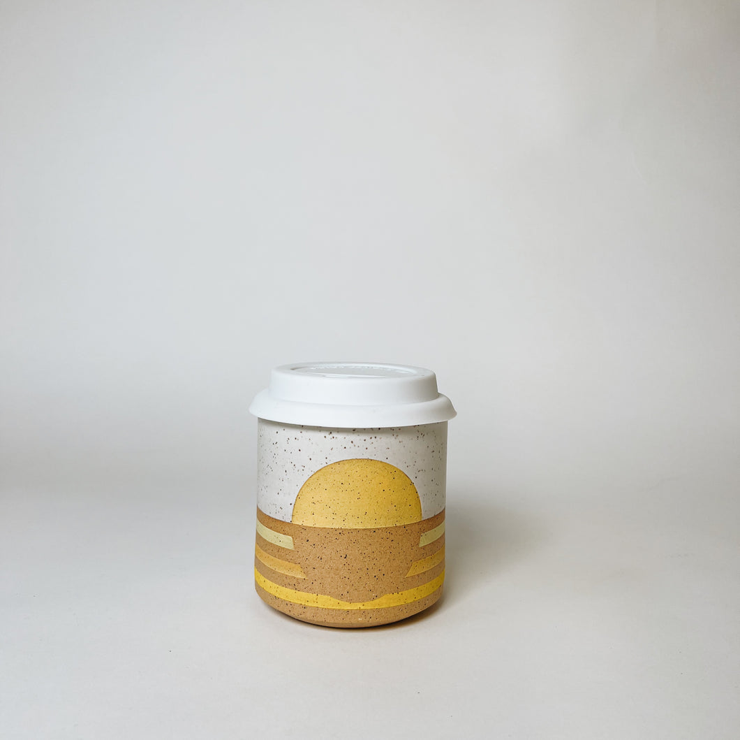 Yellow Gradient Travel Tumbler