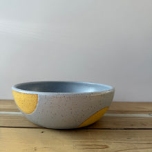 Load image into Gallery viewer, Blue with yellow dot Bowl
