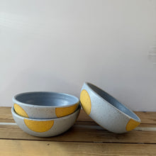 Load image into Gallery viewer, Blue with yellow dot Bowl
