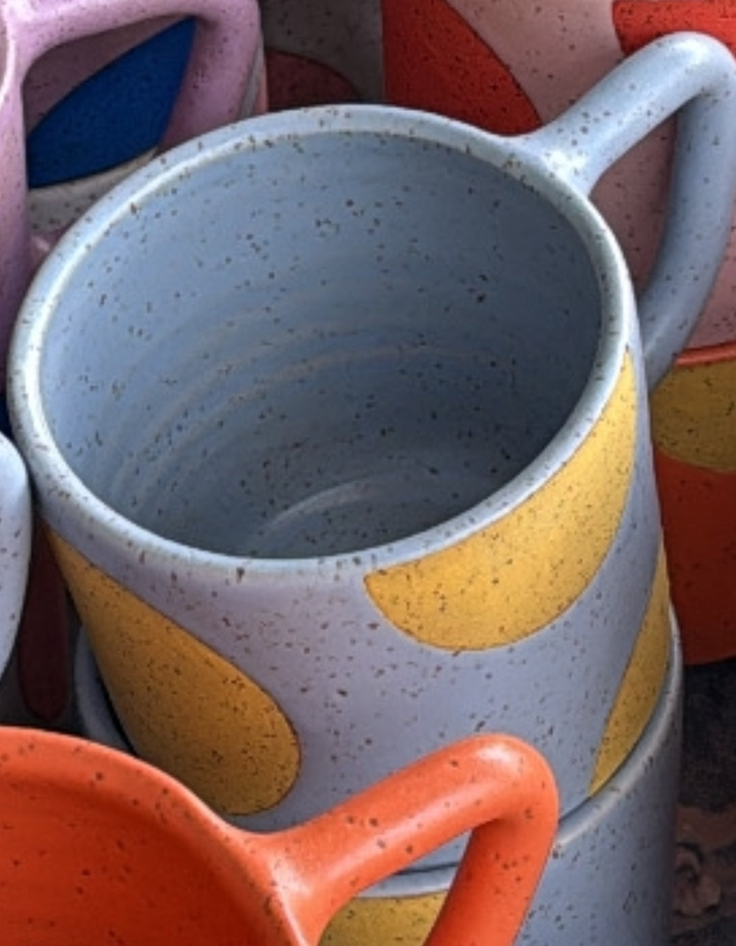 Blue with yellow dot Mug PRE ORDER