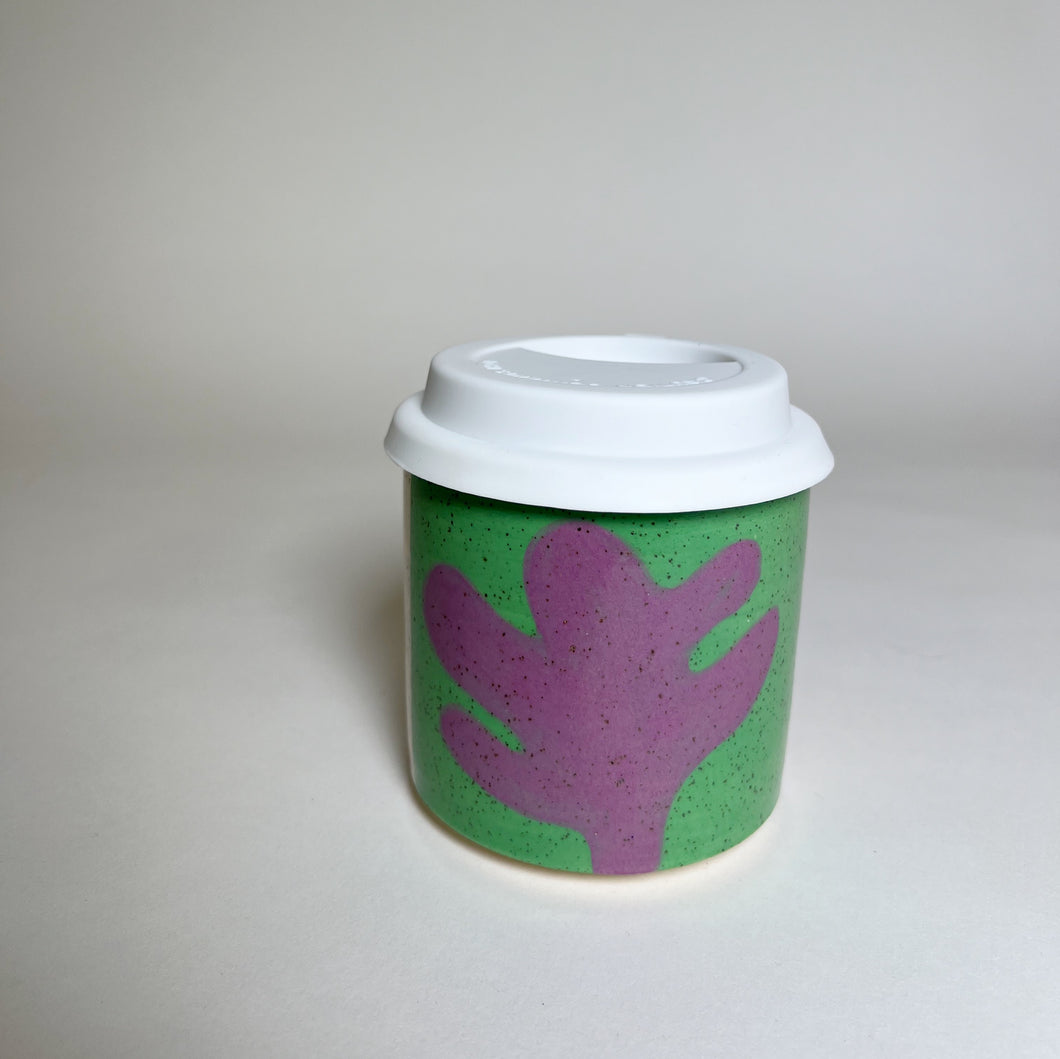 Green/purple Travel Tumbler