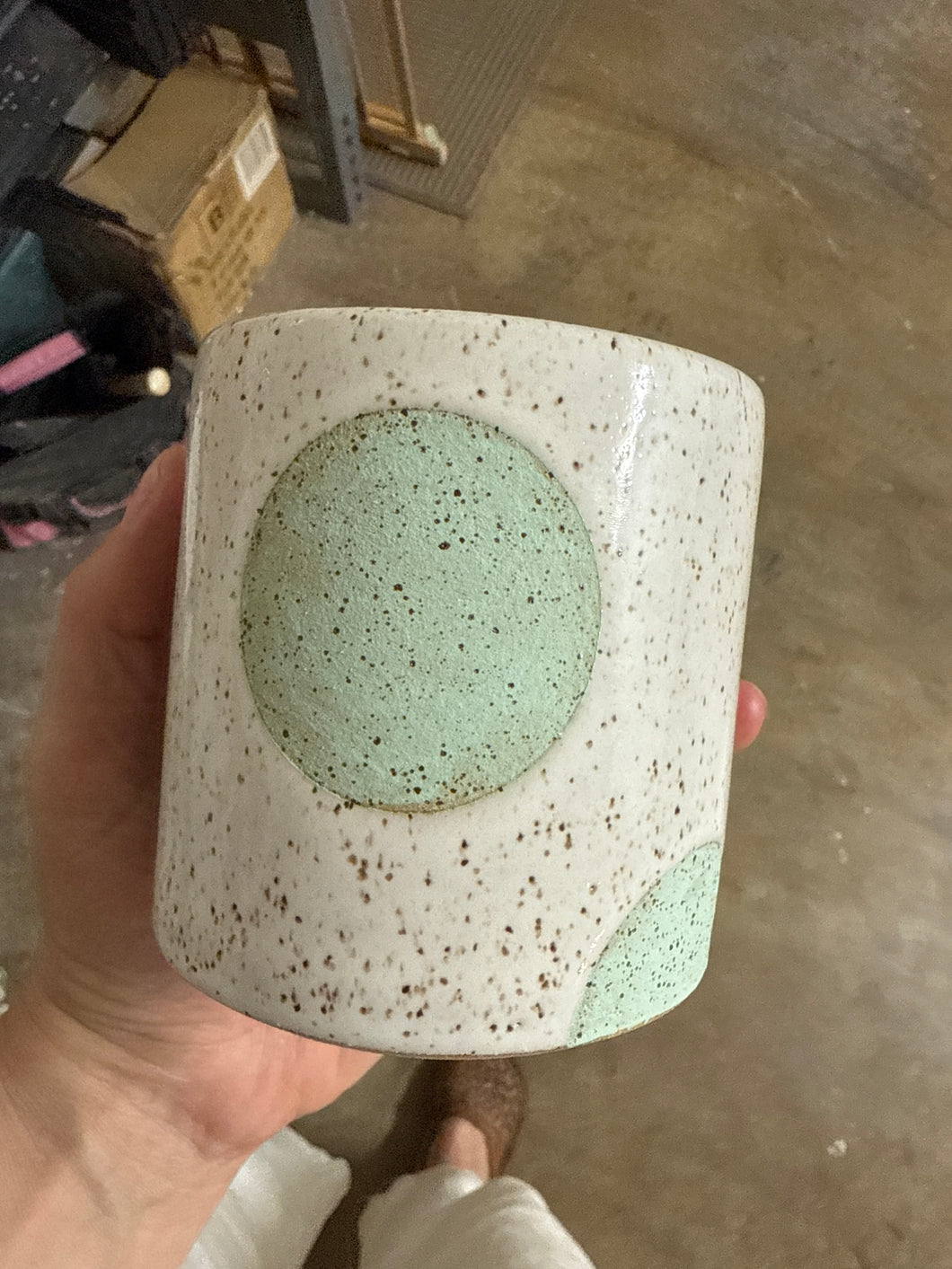 *seconds* glossy dot tumbler