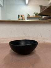 Load image into Gallery viewer, HANDBUILT (not wheel thrown) small black bowl
