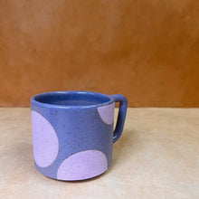 Load image into Gallery viewer, PREORDER 12oz Purple with purple dots mug
