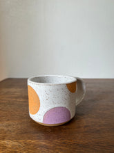 Load image into Gallery viewer, SMALL Lilac/orange Dot Mug

