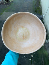 Load image into Gallery viewer, HANDBUILT (not wheel thrown) Light pink serving bowl
