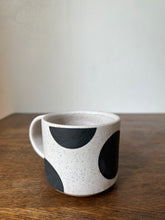 Load image into Gallery viewer, SMALL black Dot Mug
