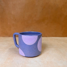 Load image into Gallery viewer, Purple with purple dots mug
