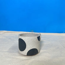Load image into Gallery viewer, 8oz Black dot mug
